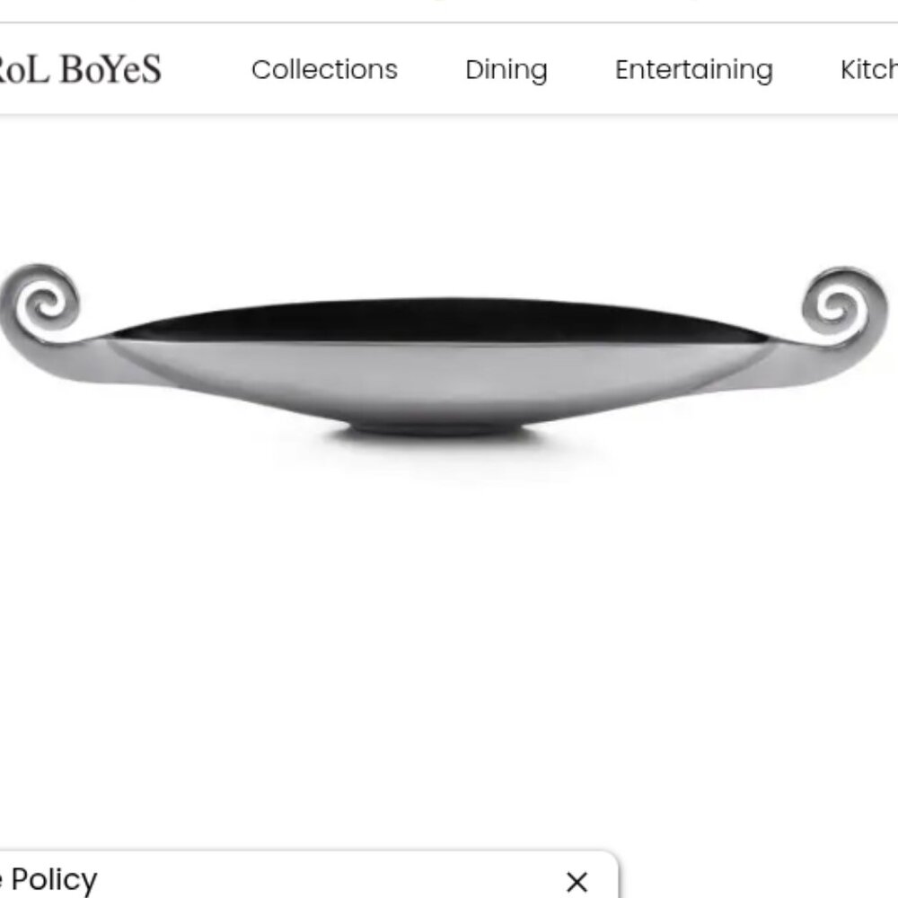 Authentic Carrol Boyes Viking centerpiece 24" long